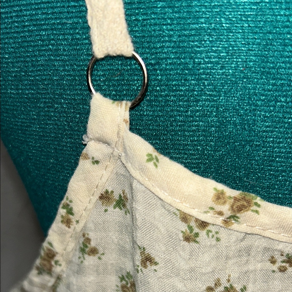 POL Floral Tiered Spaghetti-Strap Maxi Dress - Cream size medium - Picture 8 of 16